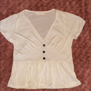 Flowy button t shirt